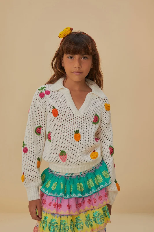 Crochet Fruit Kids Blouse