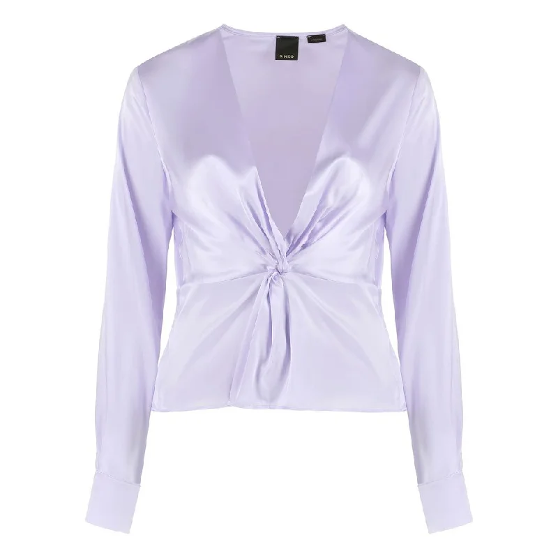 Lilac Silk Elegance Blouse