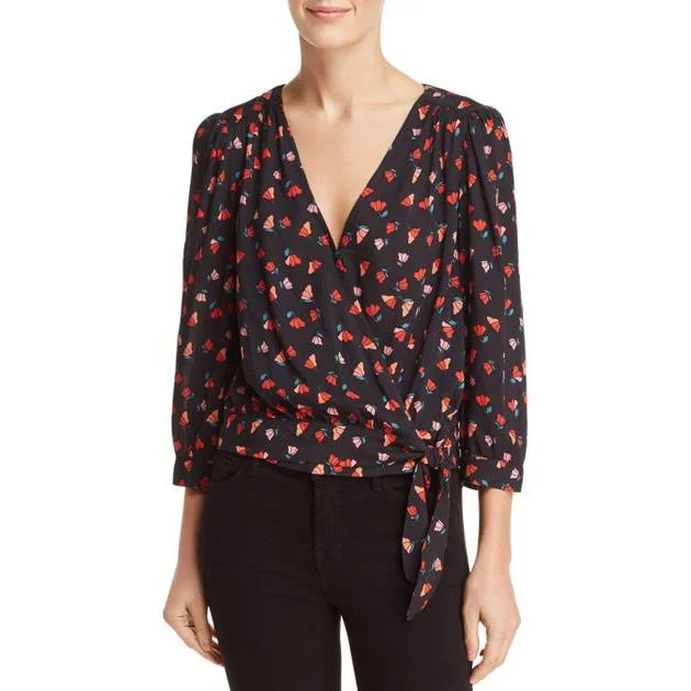 Rayla Printed Challis Blouse (Tulip)