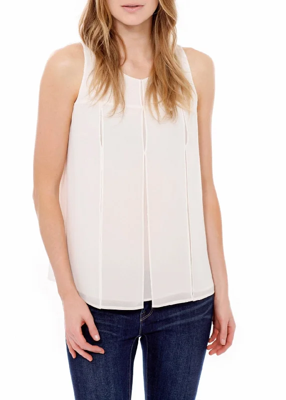 Women's Sleeveless Slit Blouse