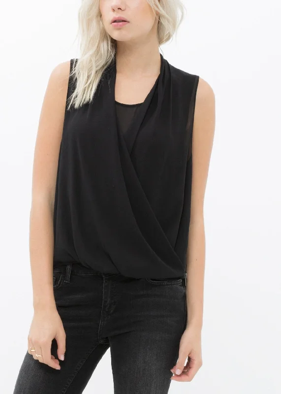 Women's Surplice Sleeveless Blouse