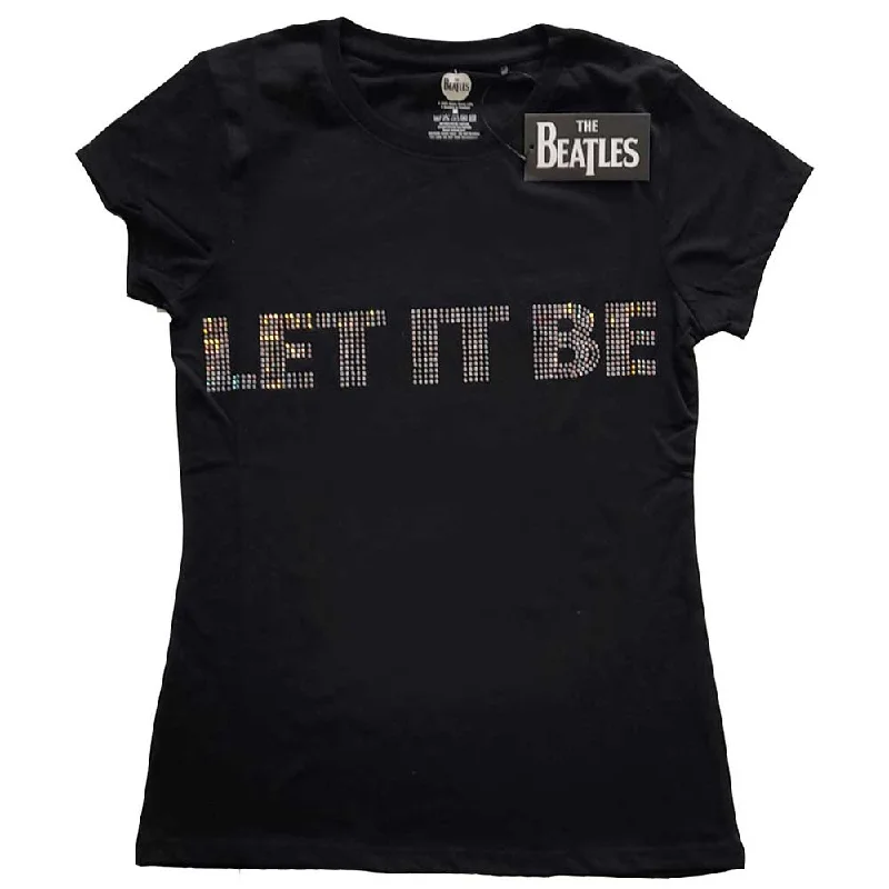 The Beatles Ladies T-Shirt: Let It Be (Diamante)