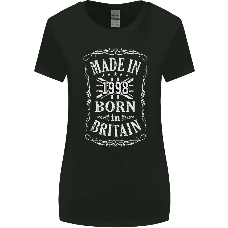 Born In Britain 25th Birthday Made 1998 Womens Wider Cut T-Shirt