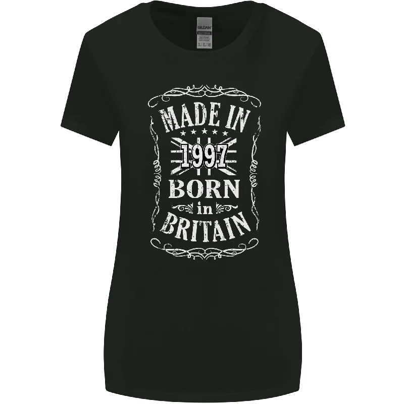 Born In Britain 26th Birthday Made 1997 Womens Wider Cut T-Shirt