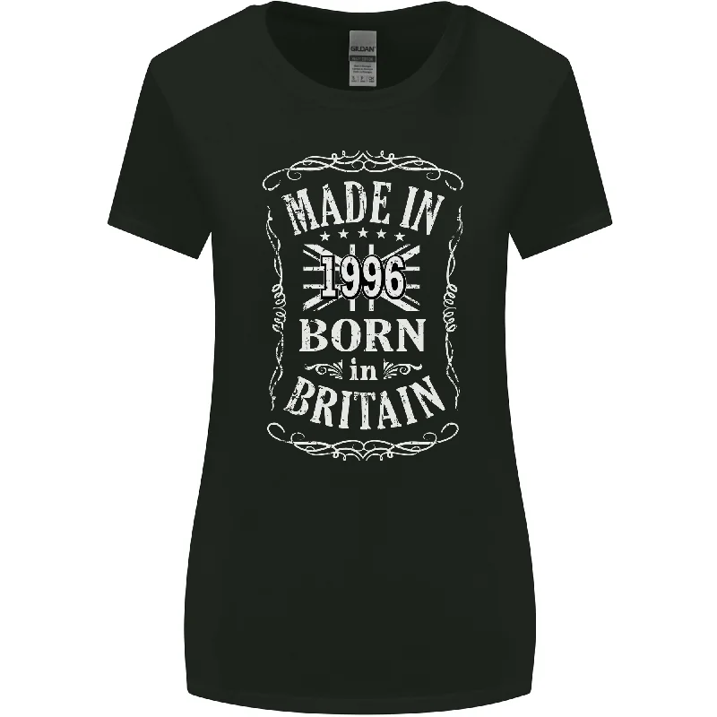 Born In Britain 27th Birthday Made 1996 Womens Wider Cut T-Shirt