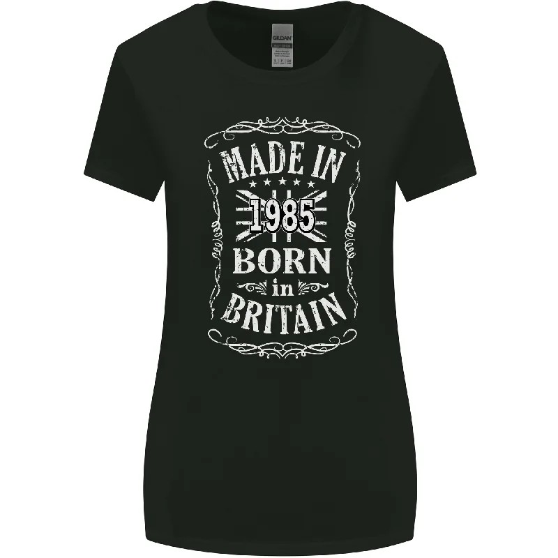 Born In Britain 38th Birthday Made 1985 Womens Wider Cut T-Shirt