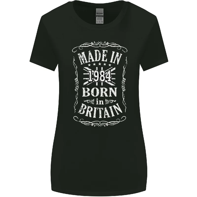 Born In Britain 39th Birthday Made 1984 Womens Wider Cut T-Shirt