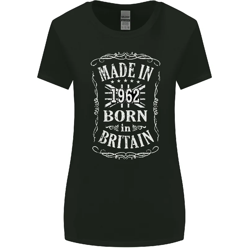 Born In Britain 61st Birthday Made 1962 Womens Wider Cut T-Shirt