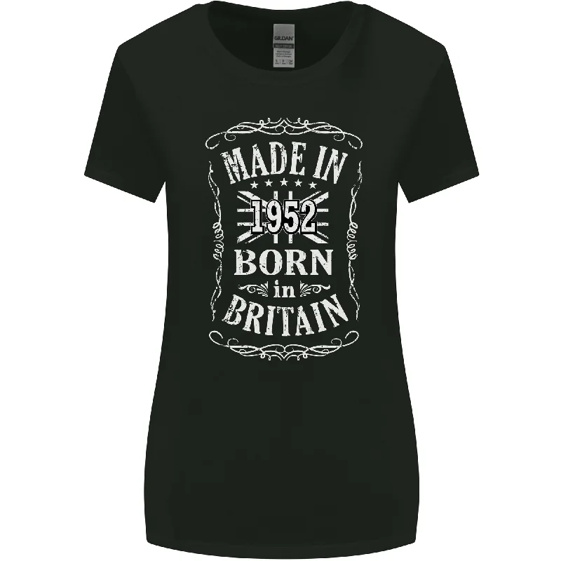 Born In Britain 71st Birthday Made 1952 Womens Wider Cut T-Shirt