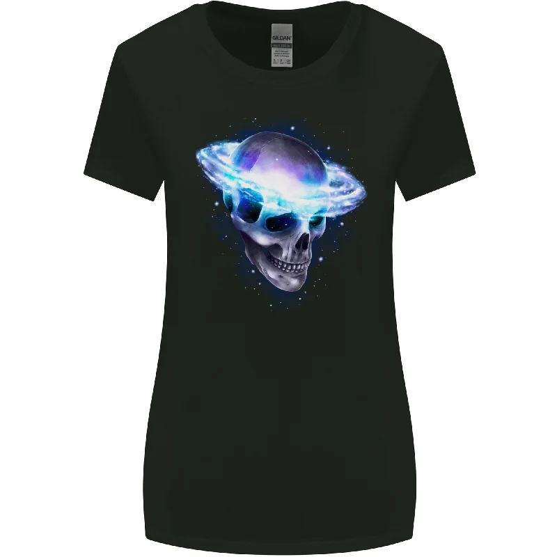 Brainstorm SCI-FI Skull Gothic Space Womens Wider Cut T-Shirt