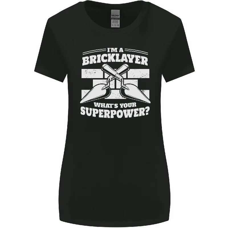 Bricklayer Whats Your Superpower Builder Bricky Womens Wider Cut T-Shirt