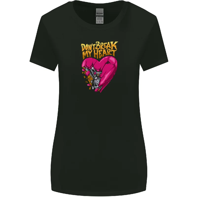 Broken Engine Heart Biker Motorbike Motorcycle Womens Wider Cut T-Shirt