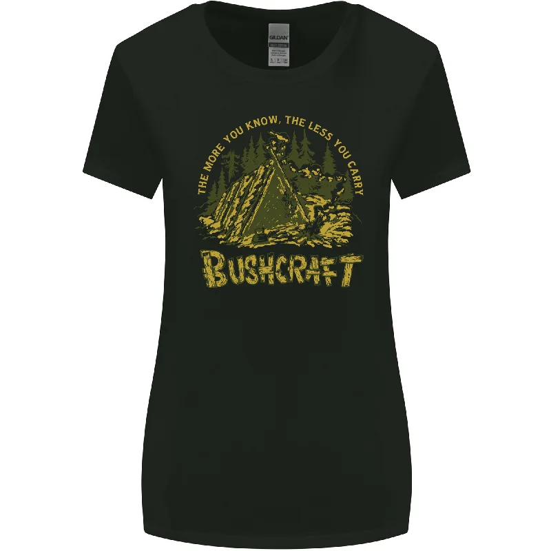 Bushcraft Funny Outdoor Persuits Camping Scouts Womens Wider Cut T-Shirt