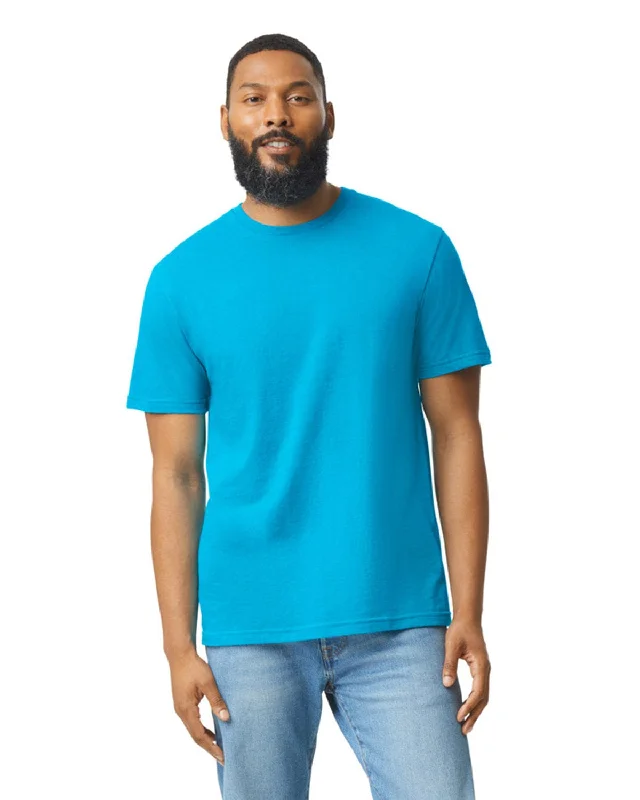 Gildan Mens Softstyle CVC T-Shirt | Caribbean Mist