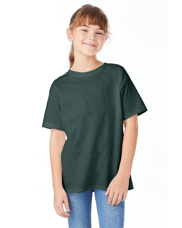 Hanes Youth ComfortSoft T-Shirt | Athletic Dk Gren