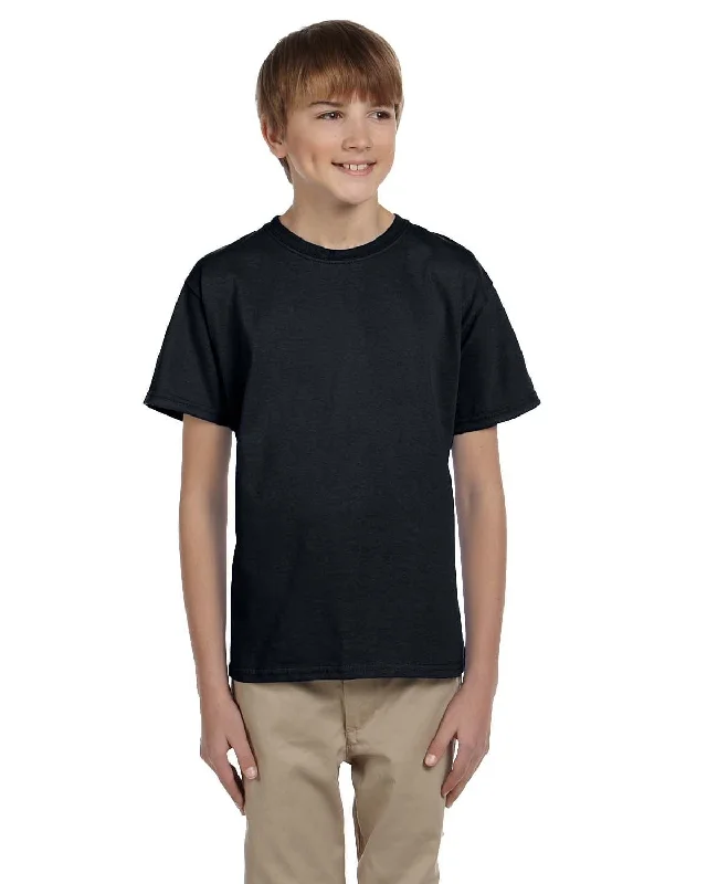 Hanes Youth Heavyweight 50/50 T-Shirts | Black