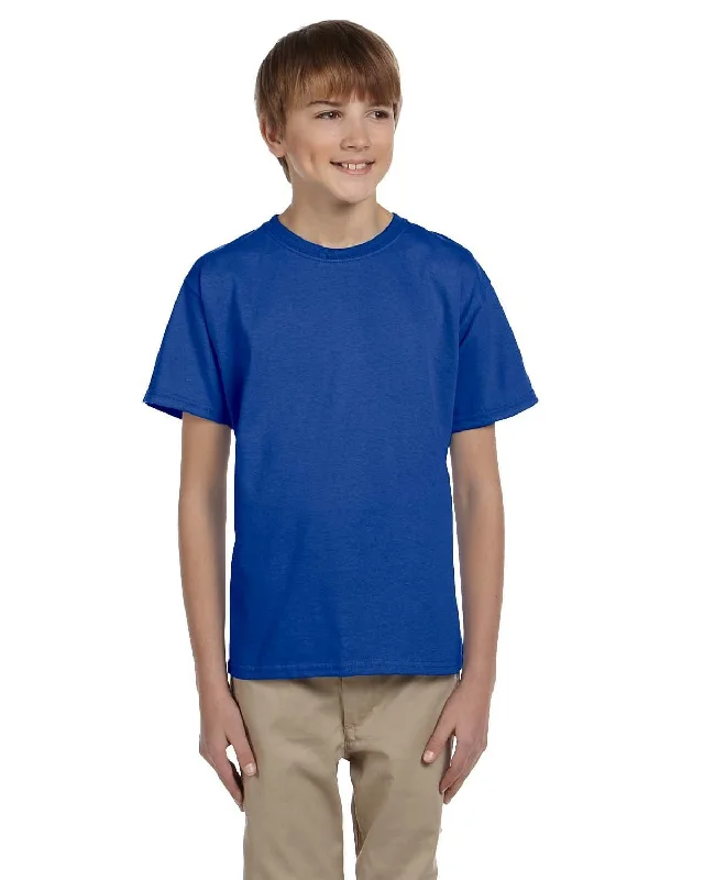 Hanes Youth Heavyweight 50/50 T-Shirts | Deep Royal