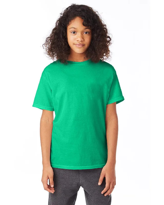 Hanes Youth Heavyweight 50/50 T-Shirts | Kelly Green