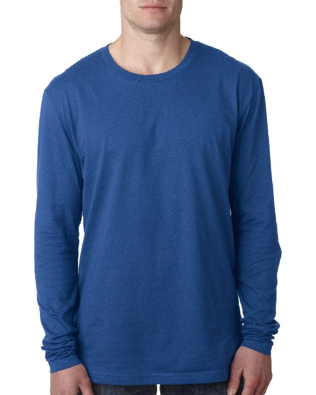 Next Level Mens Premium Long Sleeve Tee | Cool Blue