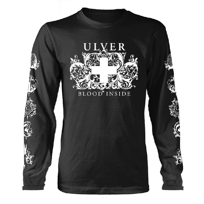 Ulver Unisex Long Sleeved T-Shirt: Blood Inside (Black) (Back Print)