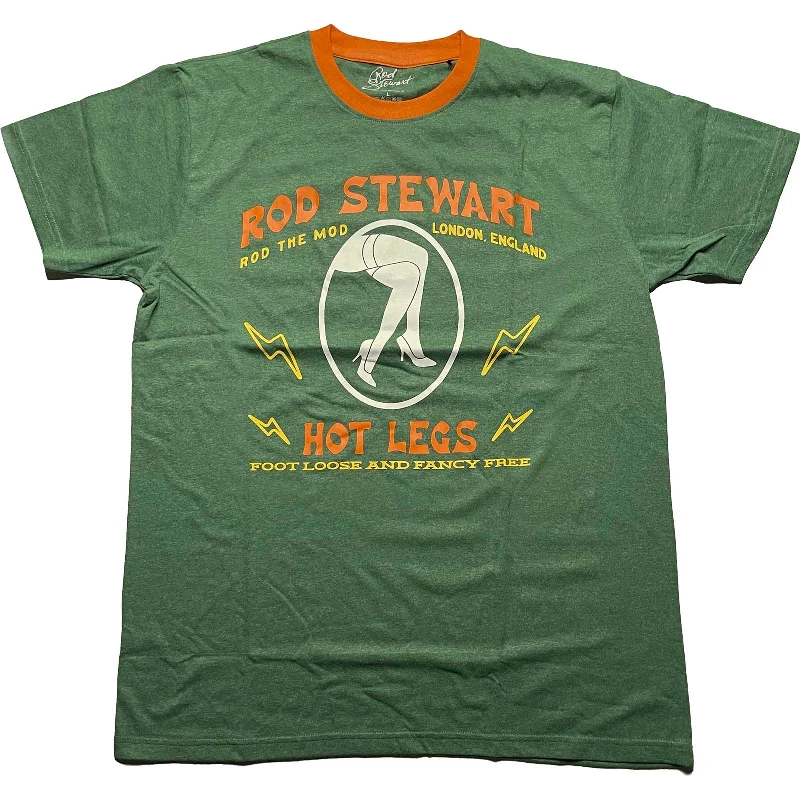 Rod Stewart Unisex Ringer T-Shirt: Hot Legs