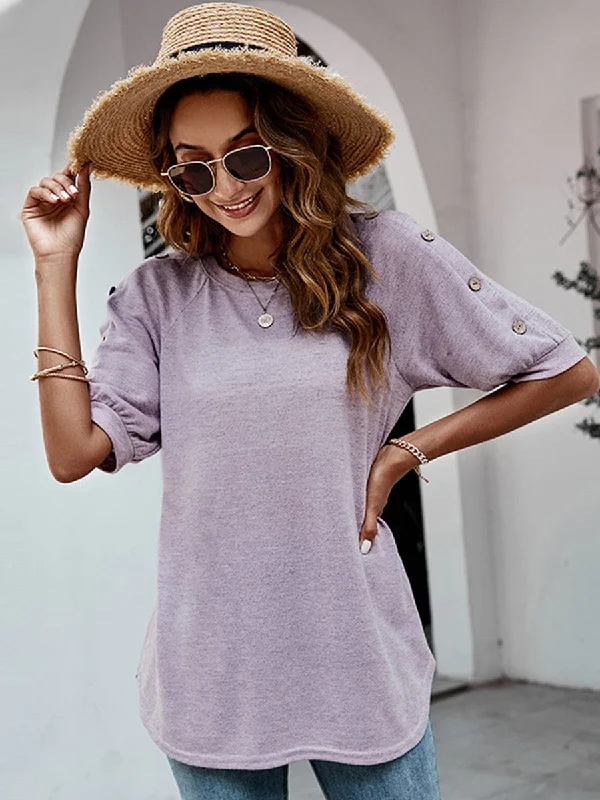 Summer Loose Fit Casual Short Sleeve T-Shirt