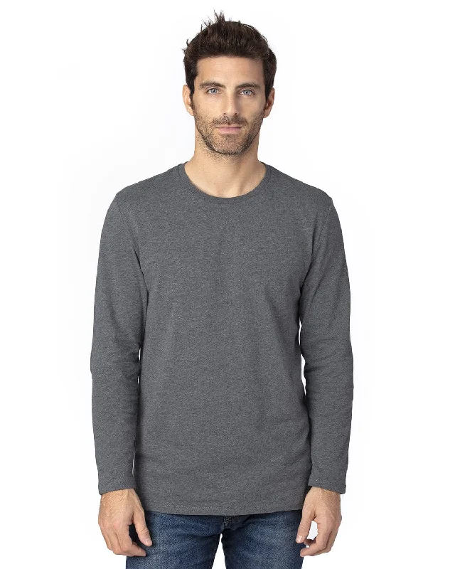 Threadfast Apparel Unisex Ultimate Long Sleeve T-Shirt | Charcoal Heather