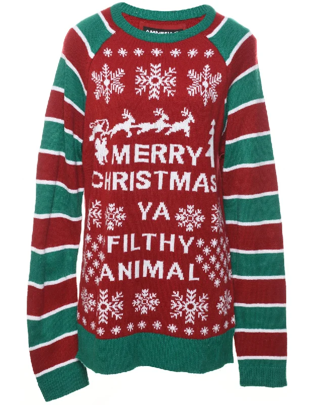 Festive Season Christmas Jumper - L