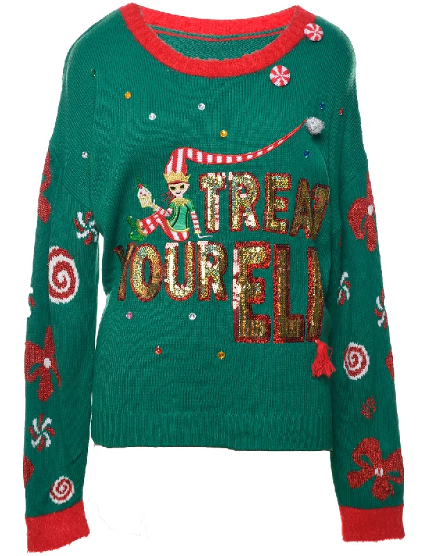 Festive Season Christmas Jumper - L