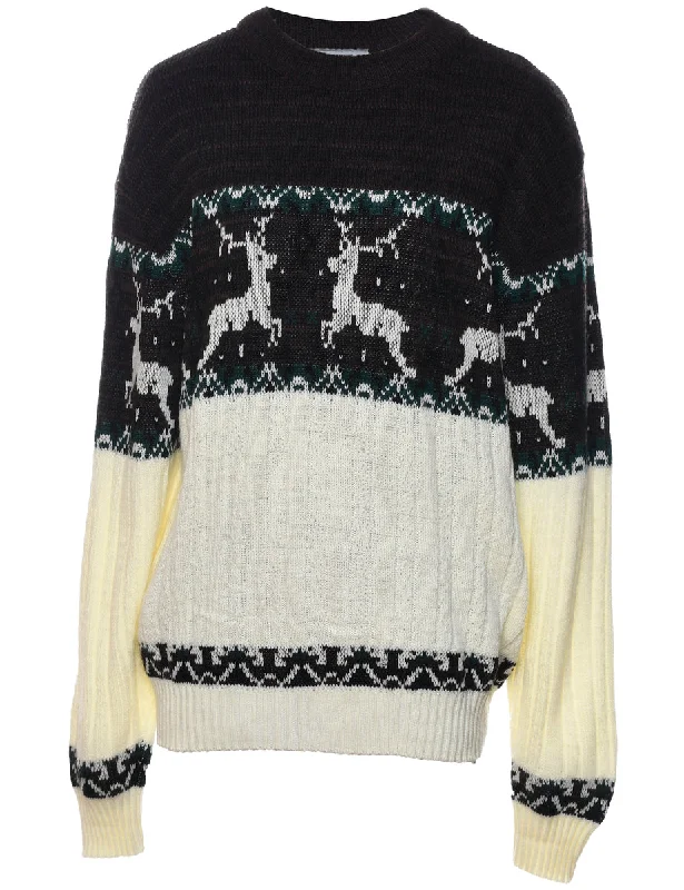 Festive Season Nordic Jumper - L