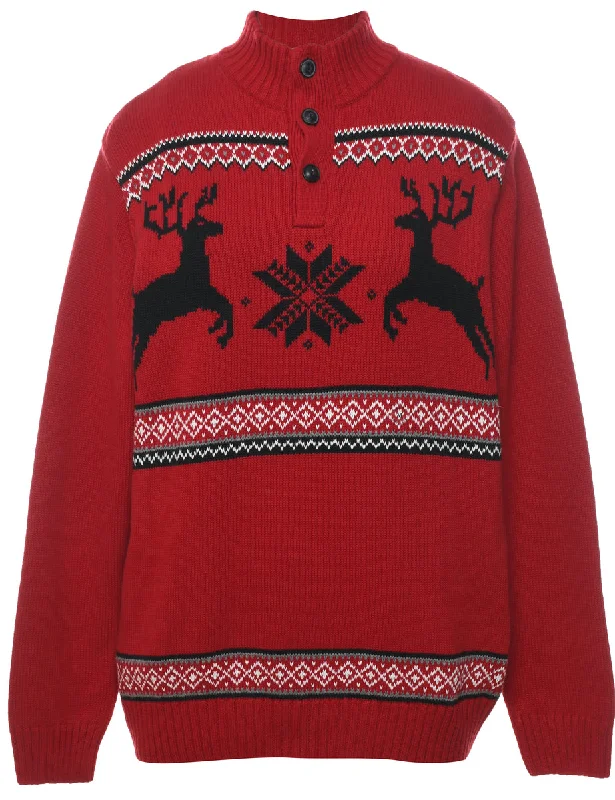 Festive Season Nordic Jumper - M