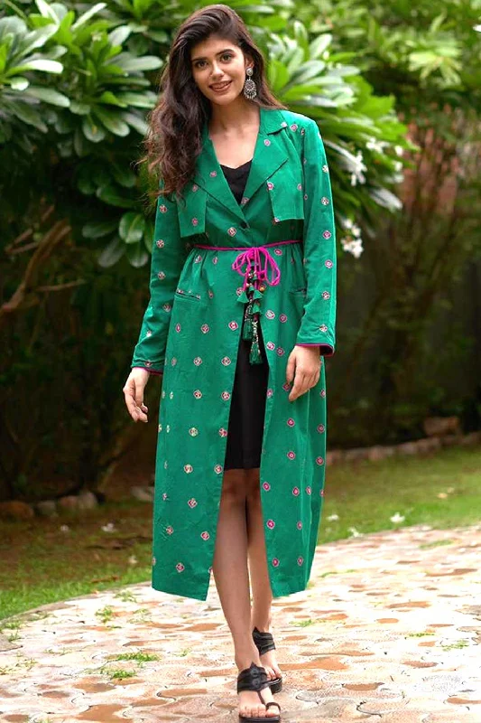 Bandhej Trench Jacket as seen on Sanjana Sanghi