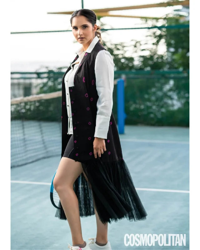 Bandhej Tulle Jacket as seen on Sania Mirza