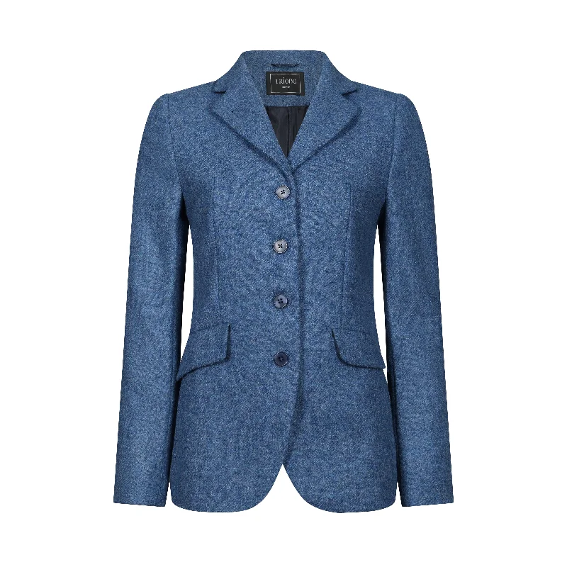 Blue Twill Fiadh Donegal Tweed Jacket