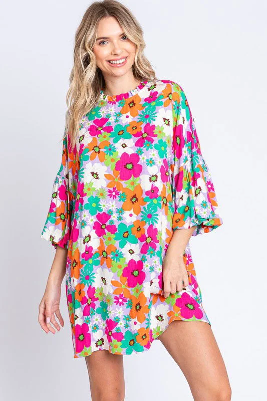 Geegee Floral Mini Dress