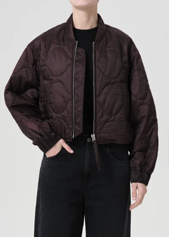 Shoreditch Ski Club x AGOLDE Iona Quilted Jacket in Infusion