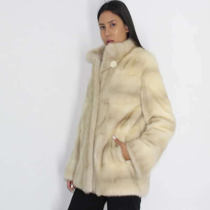 LAMDA Palomino mink jacket