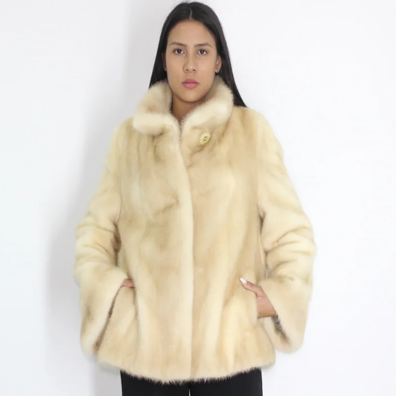 LAMDA Pearl mink jacket