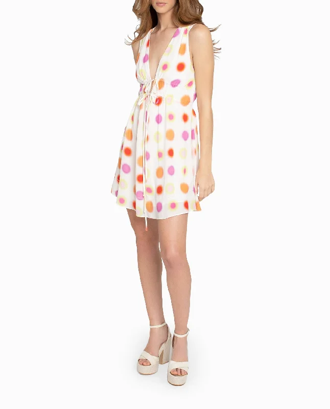 Nicole Miller Radiant Aura Silk Mini Dress