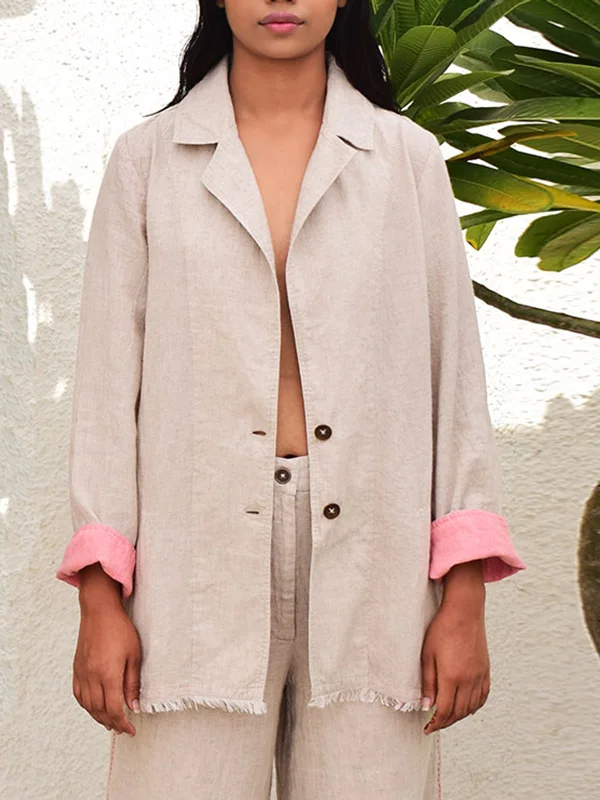 Raw Linen Jacket