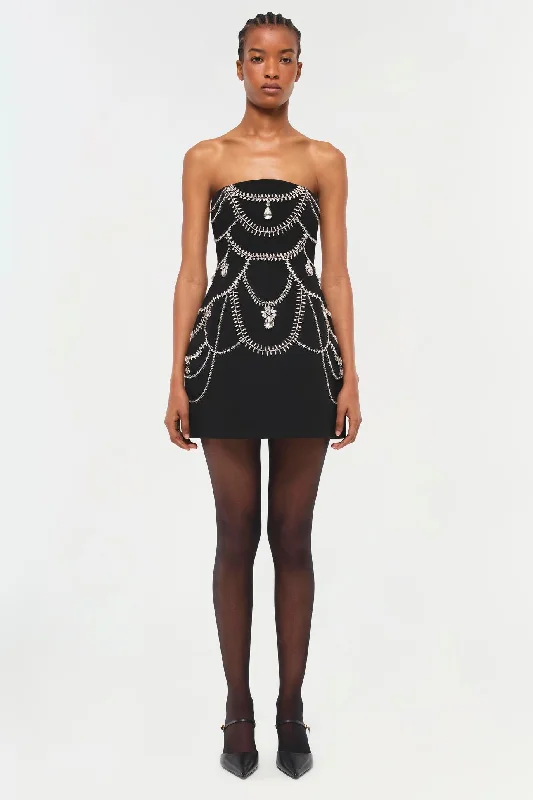 SIMKHAI - Arta Bustier Mini Dress in Black