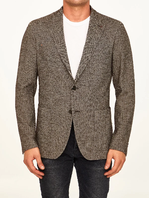 Single-breasted Herringbone Jacket