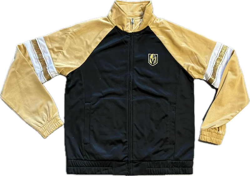 Vegas Golden Knights Women's Rhinestone Stripe Track Jacket