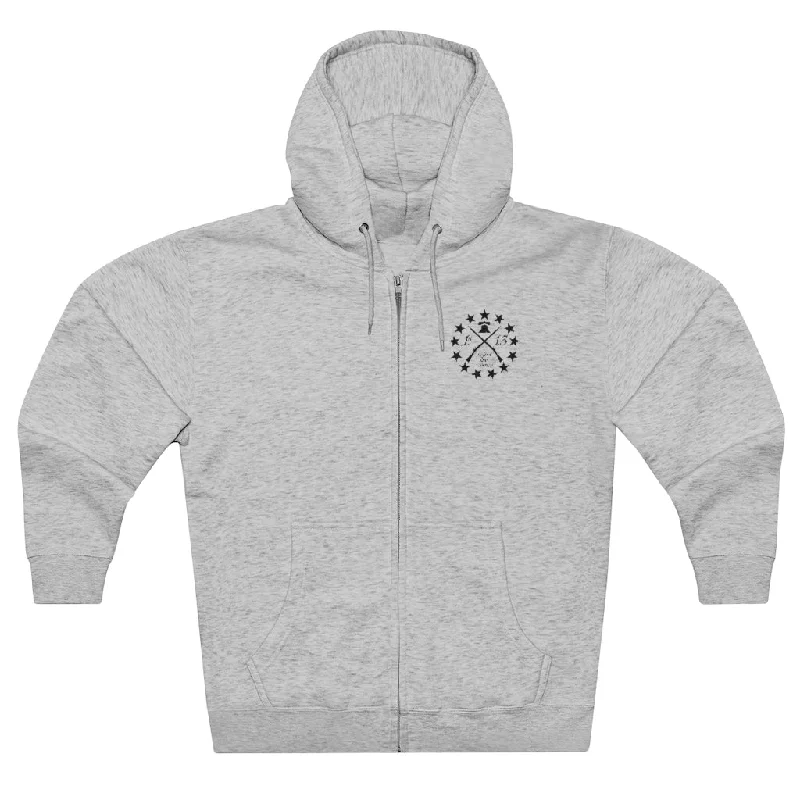 1st Thirteen (Logo Only), Premium Full Zip Hoodie