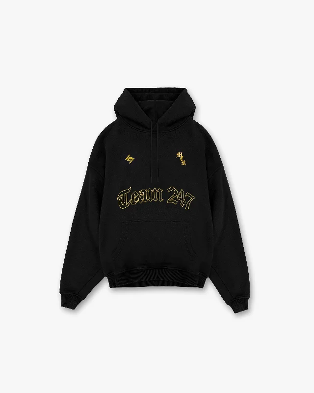 247 Manchester Marathon Oversized Hoodie - Black