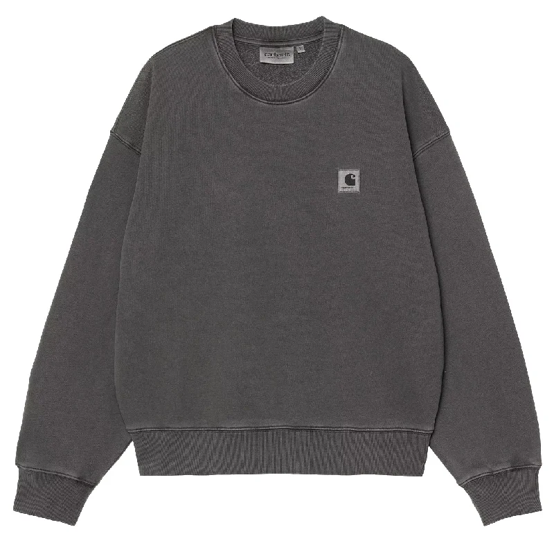 Carhartt WIP Womens Nelson Sweatshirt Graphite Garment Dyed