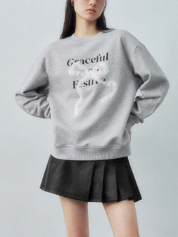 Crew Neck Loose Sweatshirts