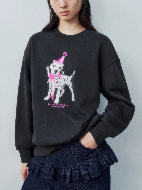 Crew Neck Loose Sweatshirts