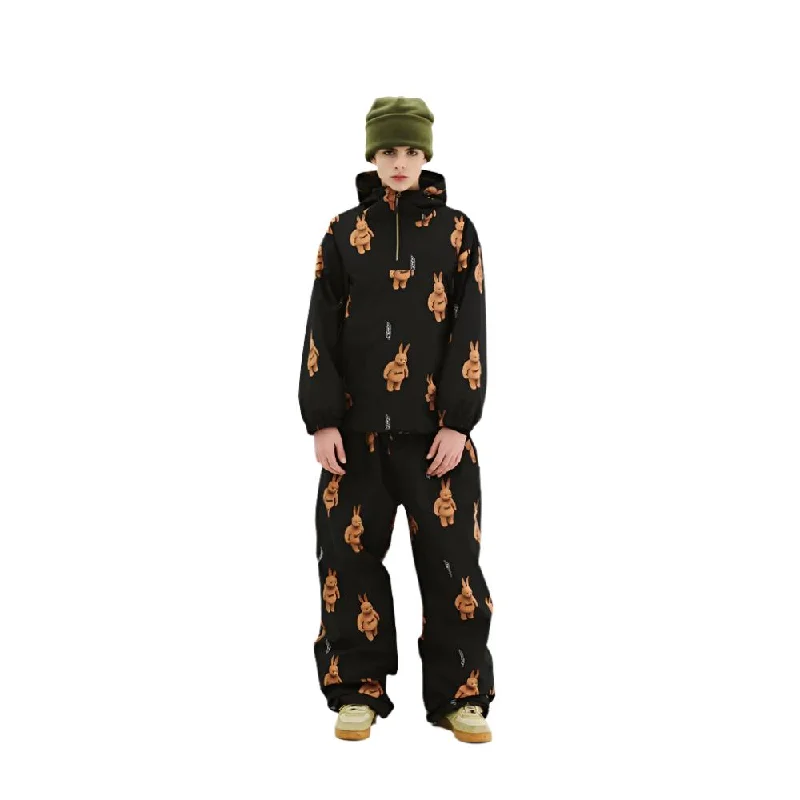 3D Bearrabbit Wide Track Snowboard Pants