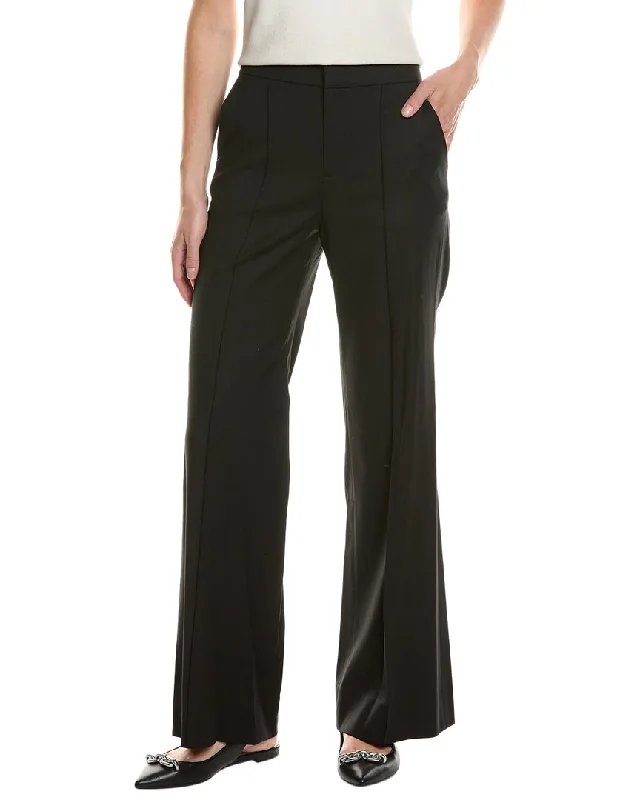 Alice + Olivia Dylan High-Rise Wool-Blend Wide Leg Pant